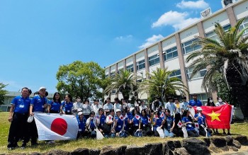 Đoàn học sinh Quảng Nam giao lưu với học sinh và người dân Kinokawa (Nhật Bản)