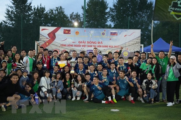 Giải bóng đá cộng đồng Việt Nam tại Liên bang Nga thành công tốt đẹp | Bóng đá | Vietnam+ (VietnamPlus)
