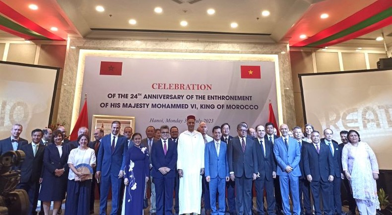 Kỷ niệm lần thứ 24 ngày lên ngôi của Quốc vương Morocco và 62 năm thiết lập quan hệ ngoại giao Việt Nam-Morocco ảnh 1