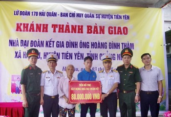 Lữ đoàn 170 bàn giao nhà đại đoàn kết tại Quảng Ninh