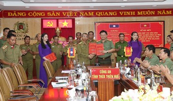 Công an ba tỉnh Thừa Thiên Huế, Sê Kông và Salavan (Lào) hợp tác đảm bảo an ninh, trật tự vùng biên