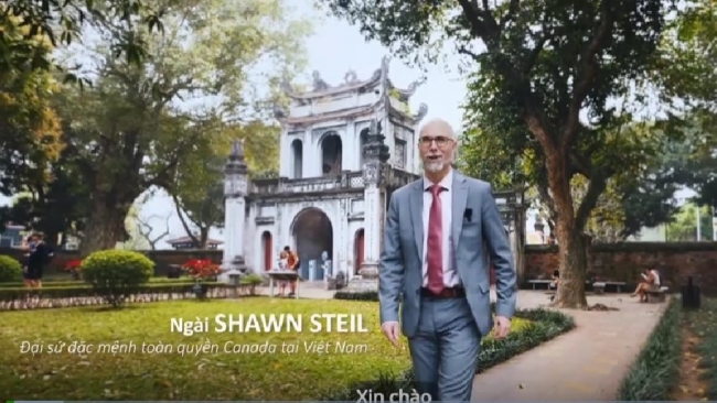 Đại sứ Canada tại Việt Nam làm người dẫn chuyện trong video 50 năm quan hệ hai nước