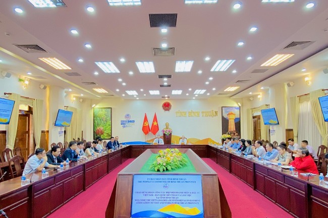 Bình Thuận làm việc Hiệp hội Doanh nhân & Đầu tư Việt Nam - Hàn Quốc (VKBIA)