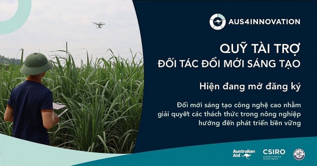 Tài trợ 2 triệu đô la Úc cho các dự án đối mới sáng tạo dựa trên công nghệ trong lĩnh vực nông nghiệp