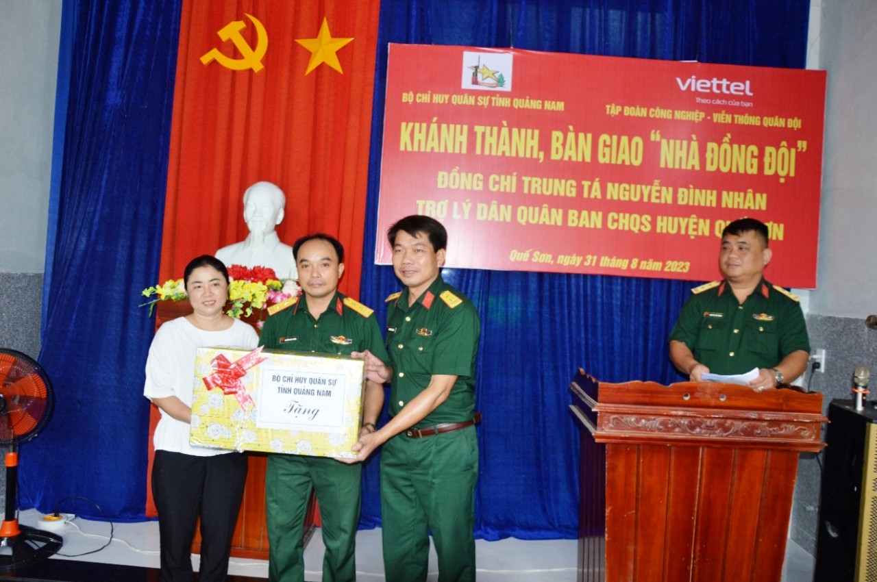 Quảng Nam: Bàn giao Nhà Đồng đội cho gia đình quân nhân tại huyện Quế Sơn