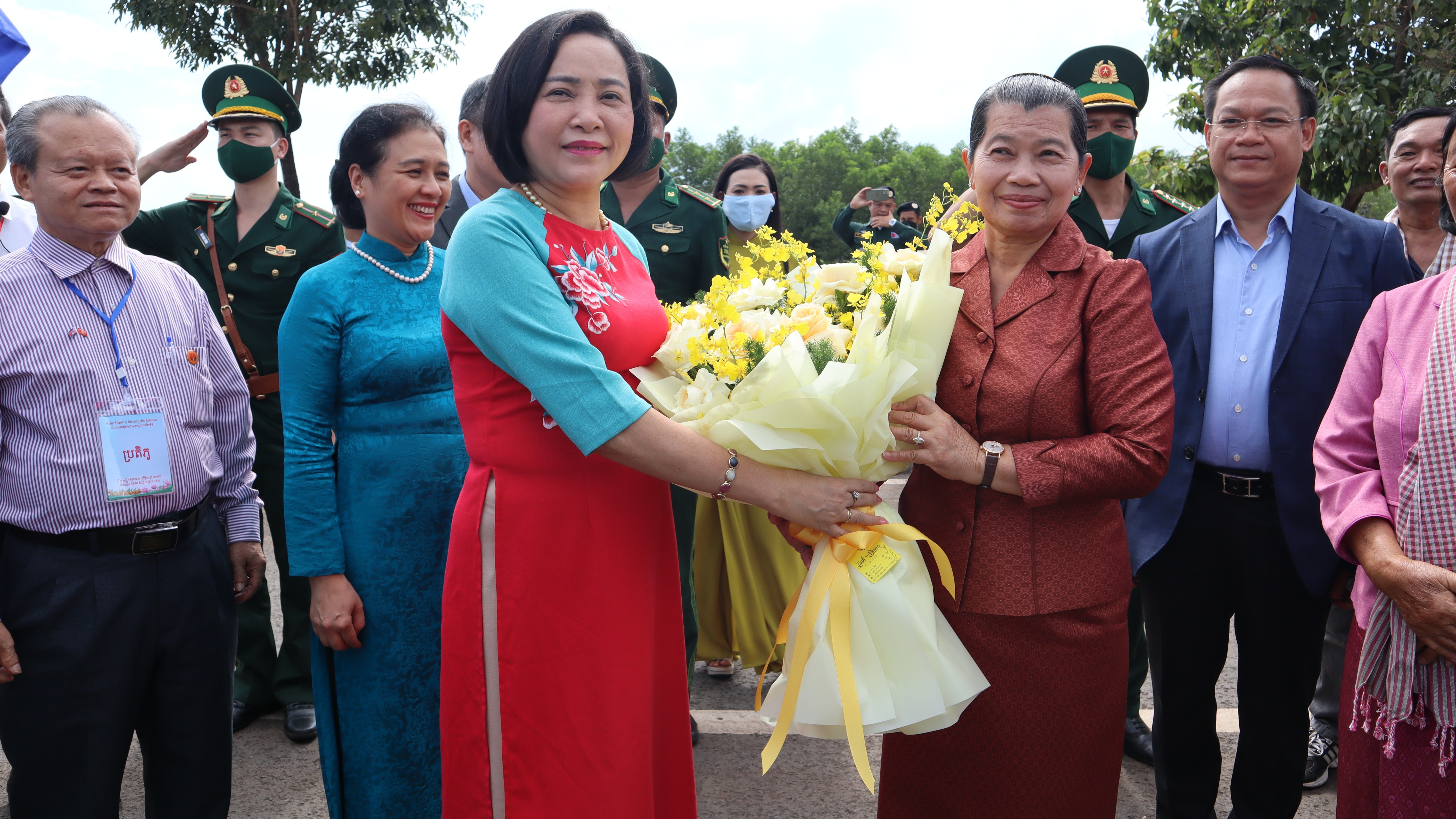 Chủ tịch Hội hữu nghị Campuchia - Việt Nam Men Sam An chúc mừng Quốc khánh Việt Nam