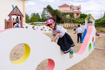 “Sân chơi xanh” - Món quà ươm mầm ước mơ cho trẻ em Phú Yên