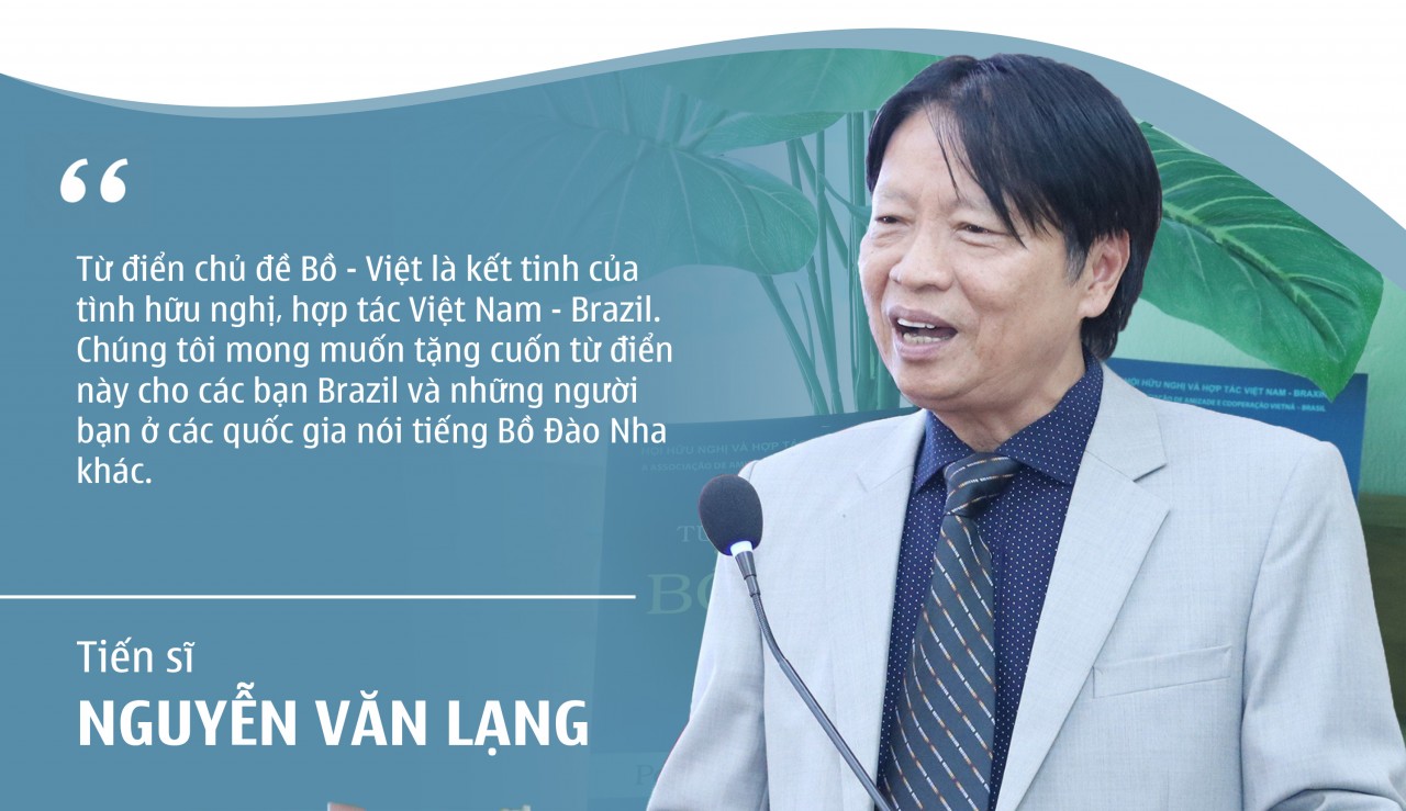 Từ điển chủ đề Bồ - Việt là kết tinh của tình hữu nghị, hợp tác Việt Nam - Brazil