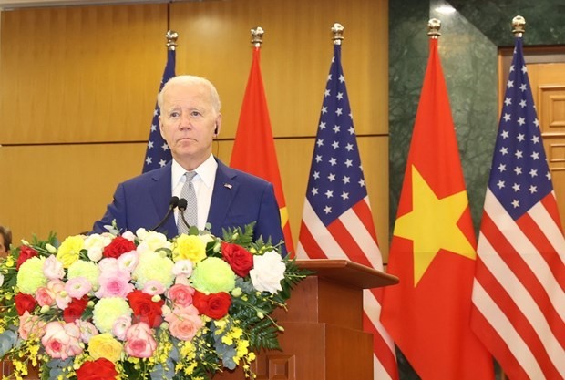 Việt Nam-Hoa Kỳ thông qua Tuyên bố chung, nâng tầm quan hệ hai nước | Chính trị | Vietnam+ (VietnamPlus)