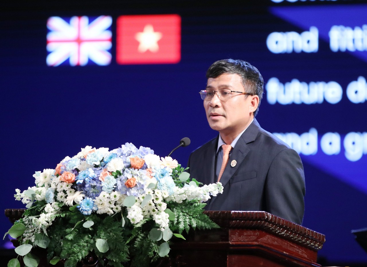 Thứ trưởng Thường trực Bộ Ngoại giao Nguyễn Minh Vũ phát biểu tại sự kiện.