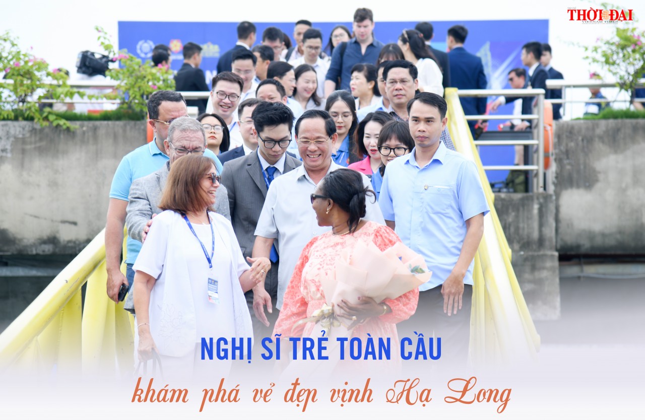 Nghị sĩ trẻ toàn cầu khám phá vẻ đẹp vịnh Hạ Long