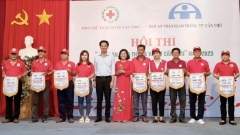 63 tình nguyện viên tại Cần Thơ tham gia thi về an toàn giao thông và sơ cấp cứu 2023