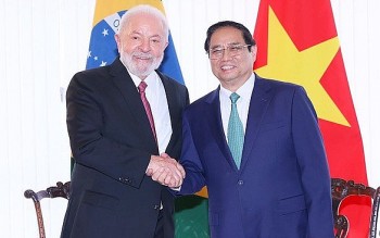 Thủ tướng Phạm Minh Chính hội đàm với Tổng thống Brazil Luiz Inacio Lula da Silva