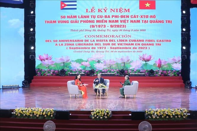 Tổ chức trọng thể Lễ kỷ niệm 50 năm lãnh tụ Fidel Castro thăm vùng giải phóng miền Nam Việt Nam tại Quảng Trị