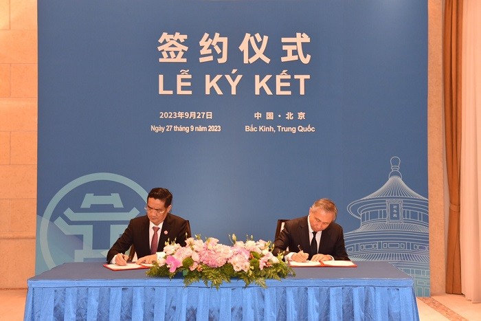 Lễ ký kết Bản ghi nhớ hợp tác giữa Hà Nội và Bắc Kinh