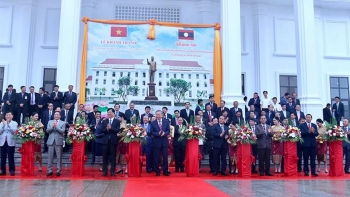 Việt Nam tặng Lào công trình Học viện Chính trị Công an nhân dân