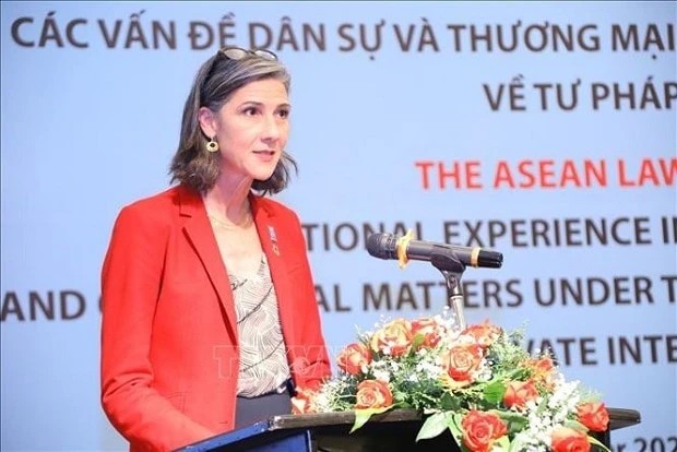 Bà Ramla Al Khalidi Đại diện thường trú của UNDP tại Việt Nam. (Ảnh: TTXVN)