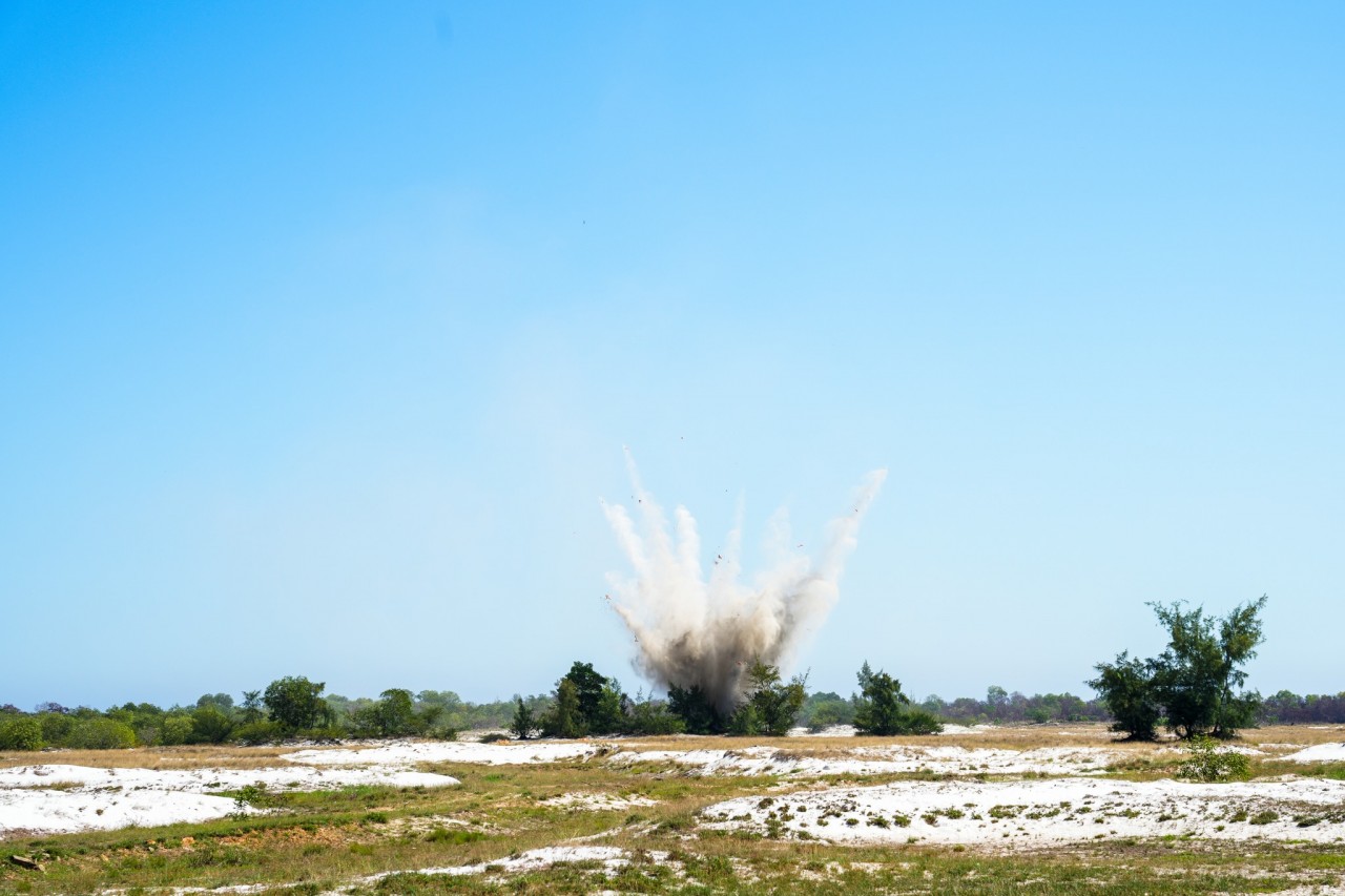 NPA nâng cao năng lực hủy nổ bom mìn cho nhân viên Quảng Trị