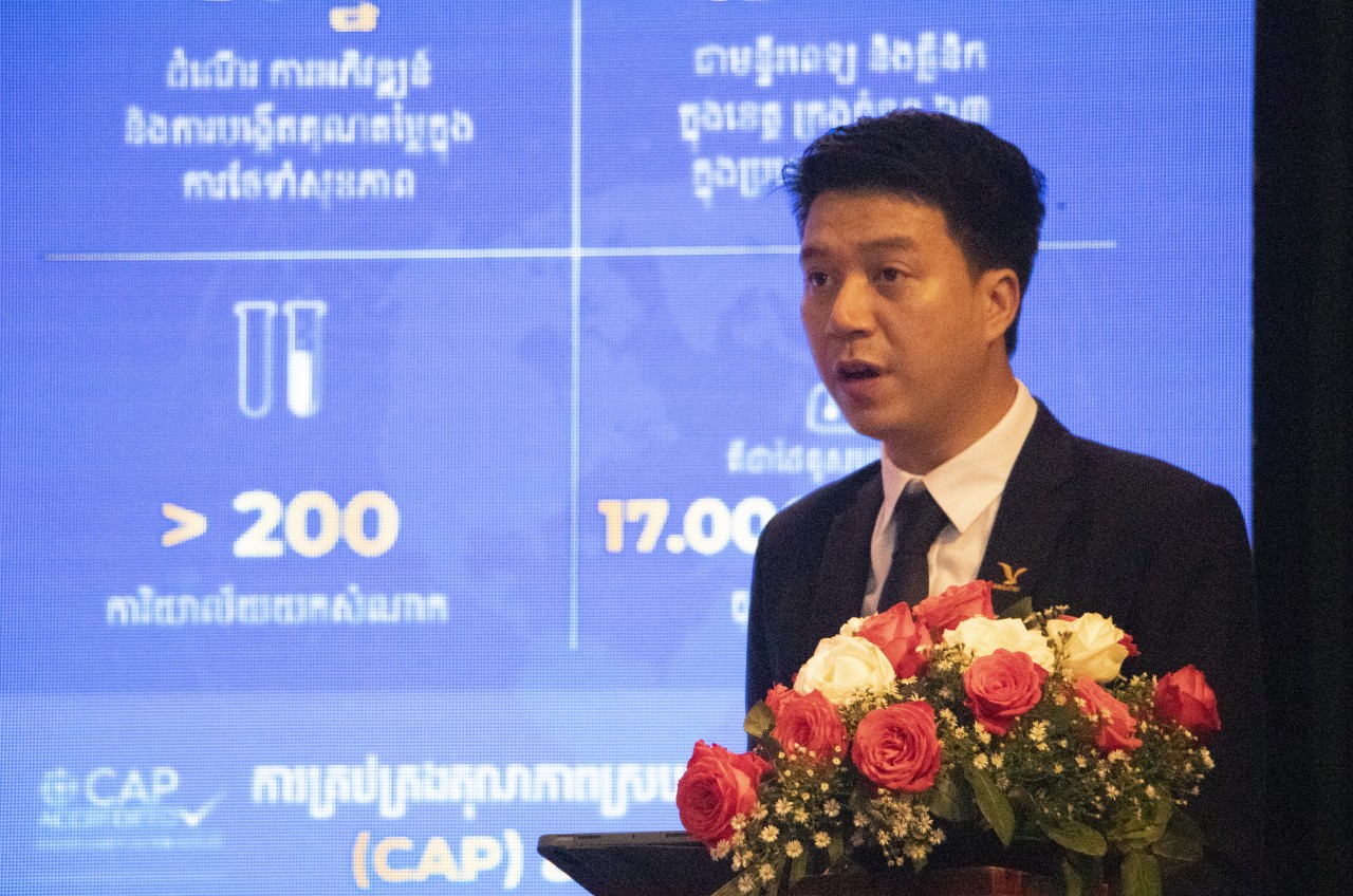 Tổng Giám đốc Tập đoàn MEDLATEC, Tiến sĩ Nguyễn Trí Anh phát biểu tại sự kiện (Ảnh: Báo Nhân dân)