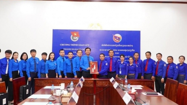 Thanh niên thủ đô hai nước Việt Nam - Lào trao đổi các mô hình hay