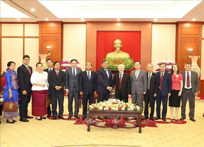 Tổng Bí thư Nguyễn Phú Trọng tiếp Trưởng Ban Đối ngoại Trung ương Đảng Nhân dân Campuchia