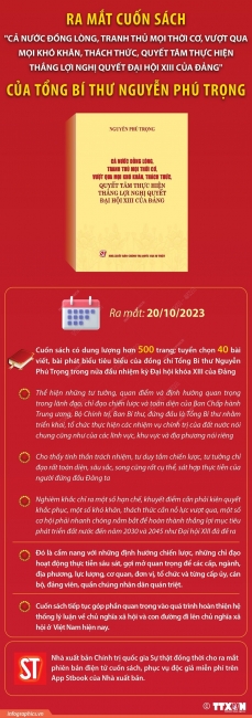 [Infographics] Ra mắt cuốn sách của Tổng Bí thư Nguyễn Phú Trọng