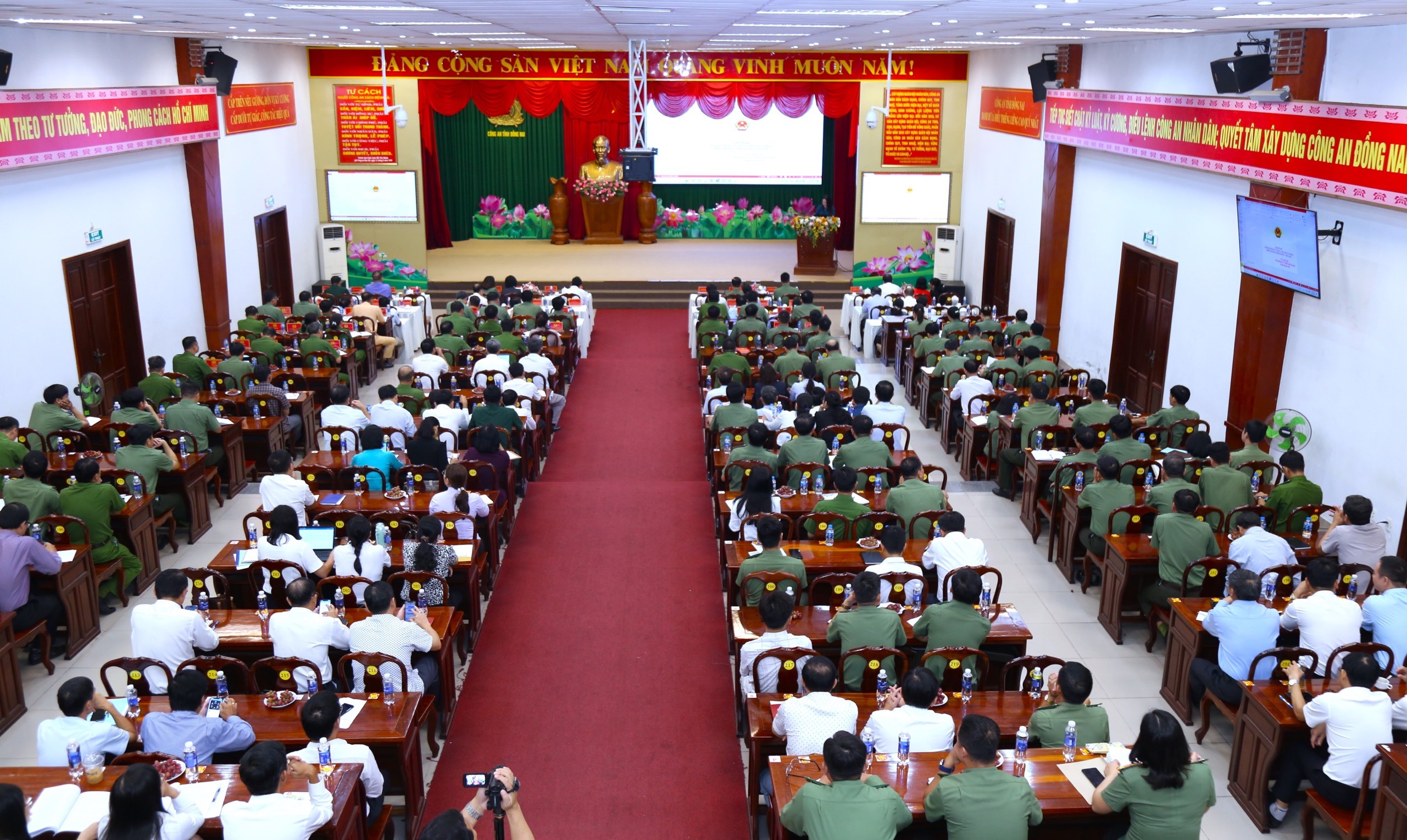 Hội nghị tập huấn công tác đấu tranh, bảo đảm về nhân quyền tỉnh Đồng Nai năm 2023. (Ảnh: Thu Huyền)