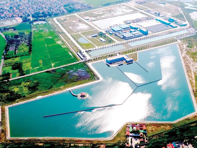Công ty cổ phần Nước mặt sông Đuống, một trong những công ty cung cấp nước hàng đầu cho Thủ đô Hà Nội