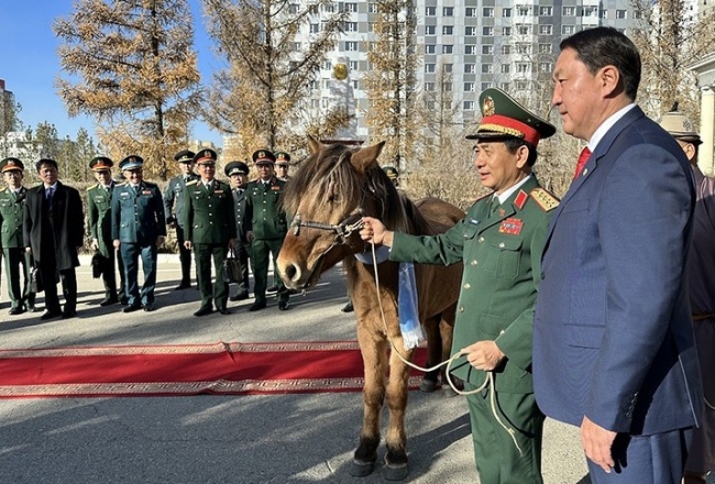 Ngựa quý - quà bạn Mông Cổ tặng Việt Nam