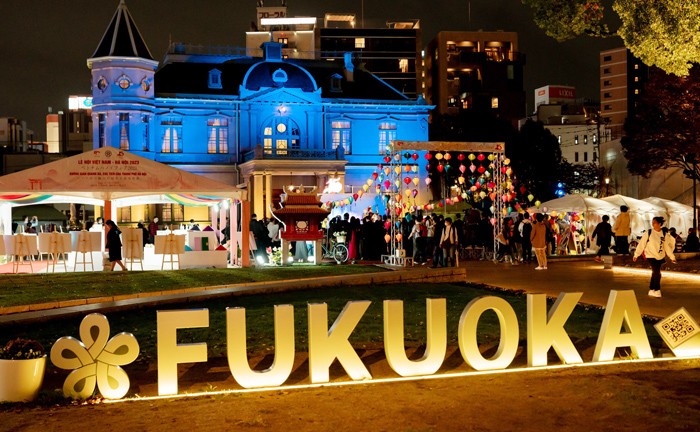 “Lễ hội Việt Nam - Hà Nội” 2023, tại Fukuoka thu hút đông đảo du khách đến thăm quan. (Ảnh: Hanoi.gov.vn)