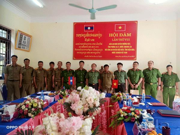 Hội đàm thường niên giữa Công an huyện Meuangmay (Phongsaly, Lào) và Công an huyện Điện Biên