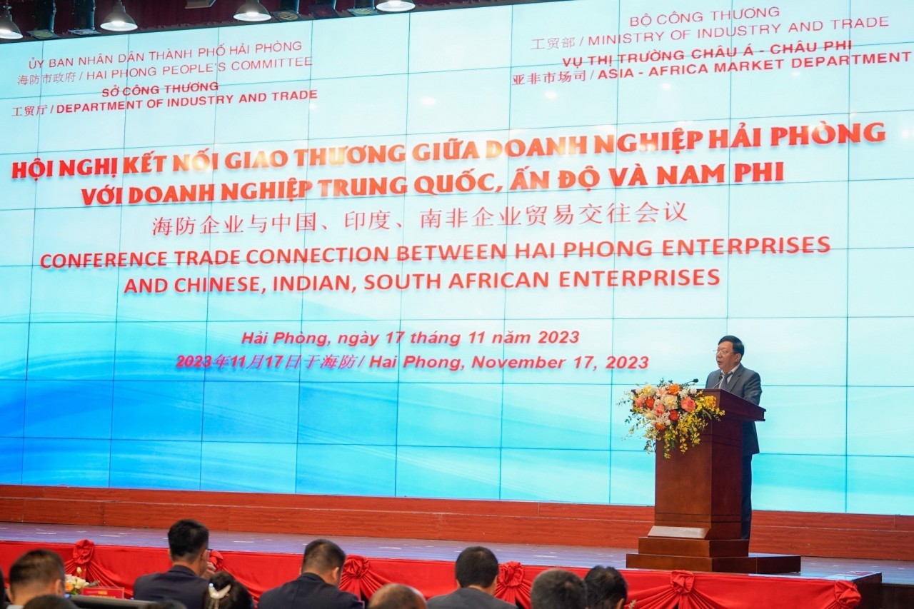 Kết nối giao thương doanh nghiệp Hải Phòng với doanh nghiệp Trung Quốc, Ấn Độ và Nam Phi