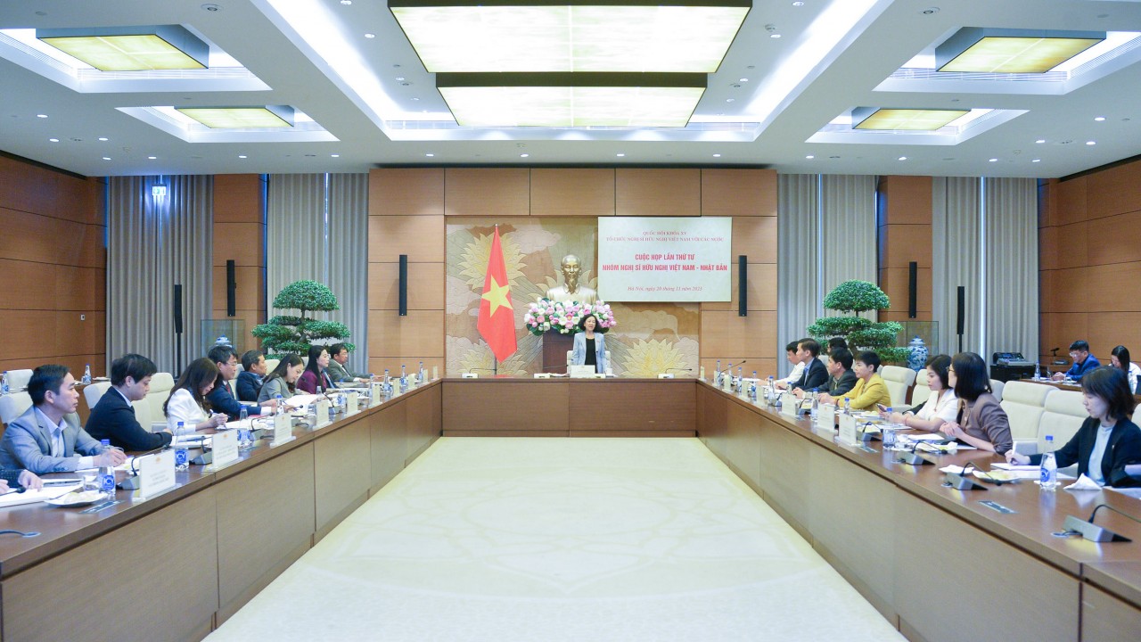 Nhóm Nghị sỹ hữu nghị Việt Nam - Nhật Bản tổ chức họp Nhóm lần thứ 4. (Ảnh: quochoi.vn)