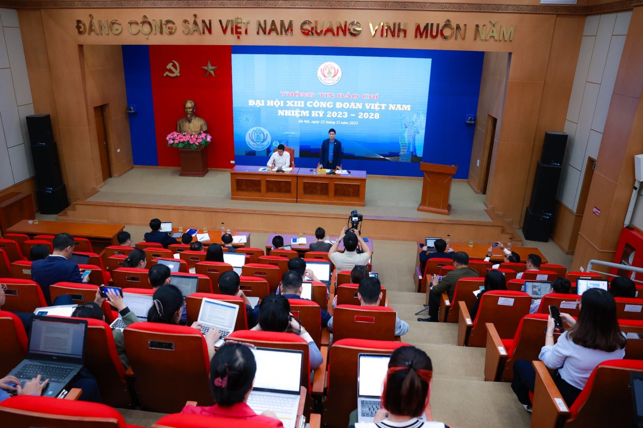 Nhiều thông tin về chuỗi sự kiện Đại hội Công đoàn Việt Nam lần thứ VIII được công bố (Ảnh: N.H).