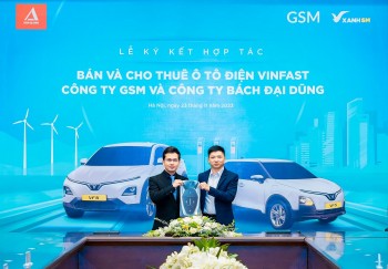 Hãng taxi thuần điện đầu tiên tại Hà Tĩnh mua và thuê 300 ô tô điện VinFast từ GSM