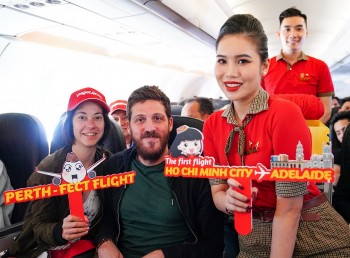 Vietjet khai trương đường bay đến Perth, Adelaide