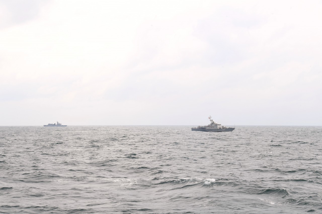 Tàu hải quân Việt Nam – Thái Lan trên tuyến tuần tra chung.
