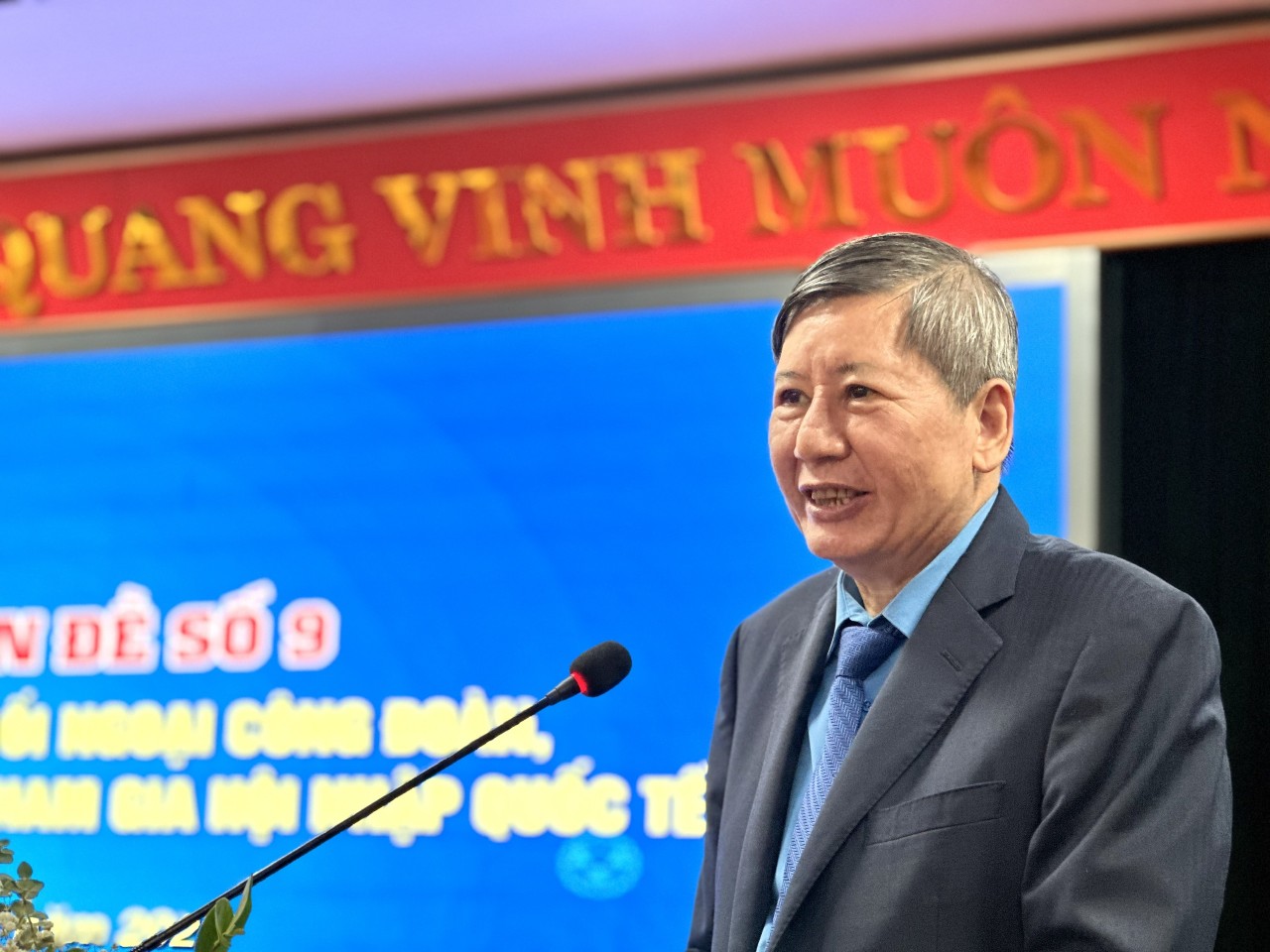 Ông Trần Thanh Hải, Phó Chủ tịch thường trực Tổng Liên đoàn lao động Việt Nam.