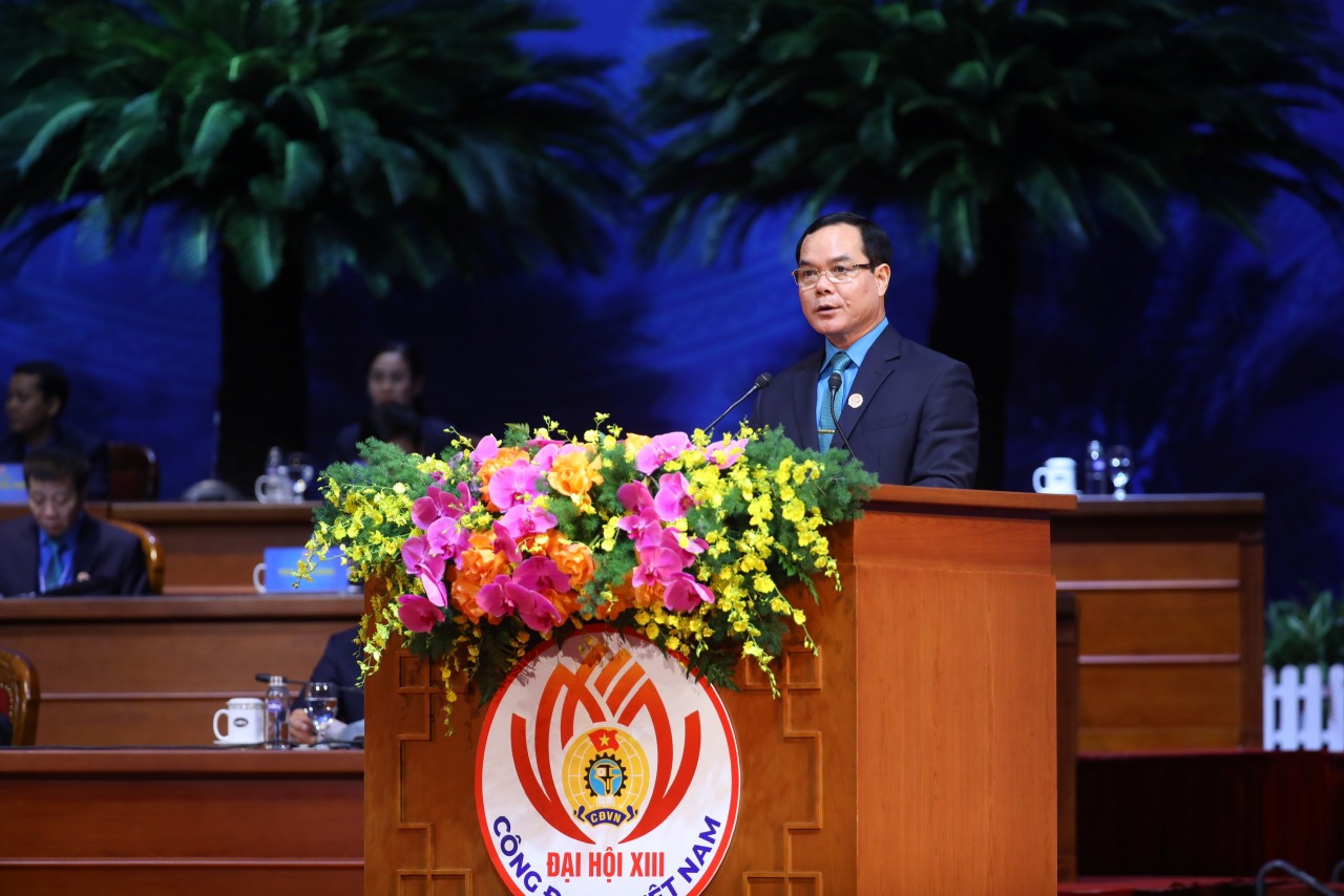 Ông Nguyễn Đình Khang, Chủ tịch Tổng LĐLĐ Việt Nam.