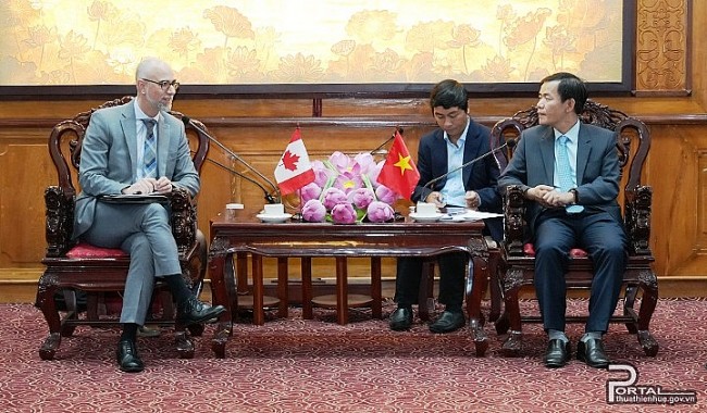 Thúc đẩy quan hệ hợp tác giữa tỉnh Thừa Thiên Huế với Canada