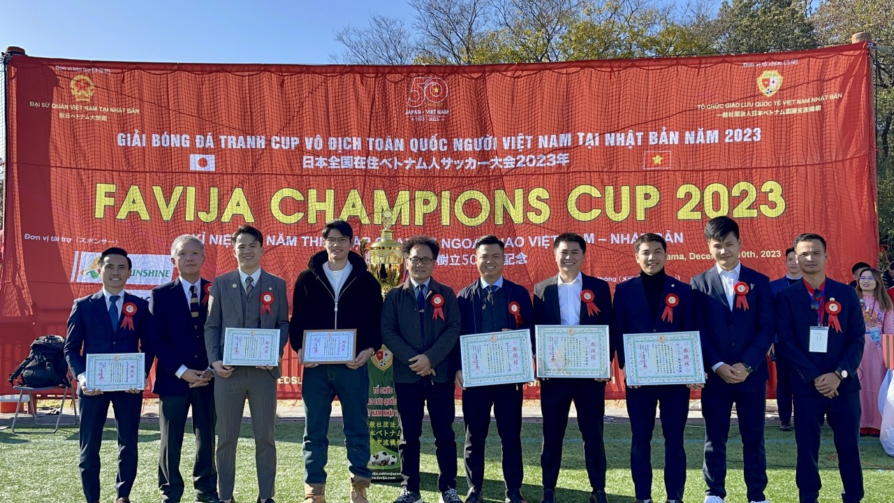 32 đội bóng người Việt tại Nhật tham gia chung kết FAVIJA CHAMPIONS CUP 2023