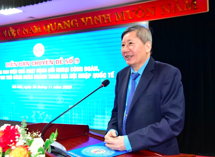 Ông Trần Thanh Hải, Phó Chủ tịch thường trực Tổng LĐLĐ Việt Nam.