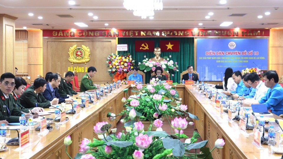 Tăng cường bảo đảm an ninh trật tự trong đời sống và việc làm của công nhân