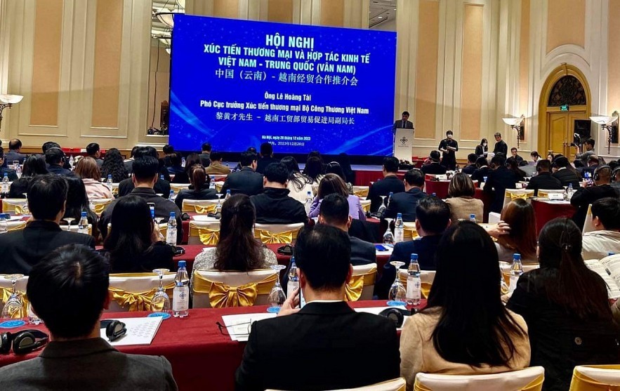 Hội nghị Xúc tiến thương mại và Hợp tác kinh tế Việt Nam - Trung Quốc (Vân Nam). (Ảnh: moit.gov.vn)