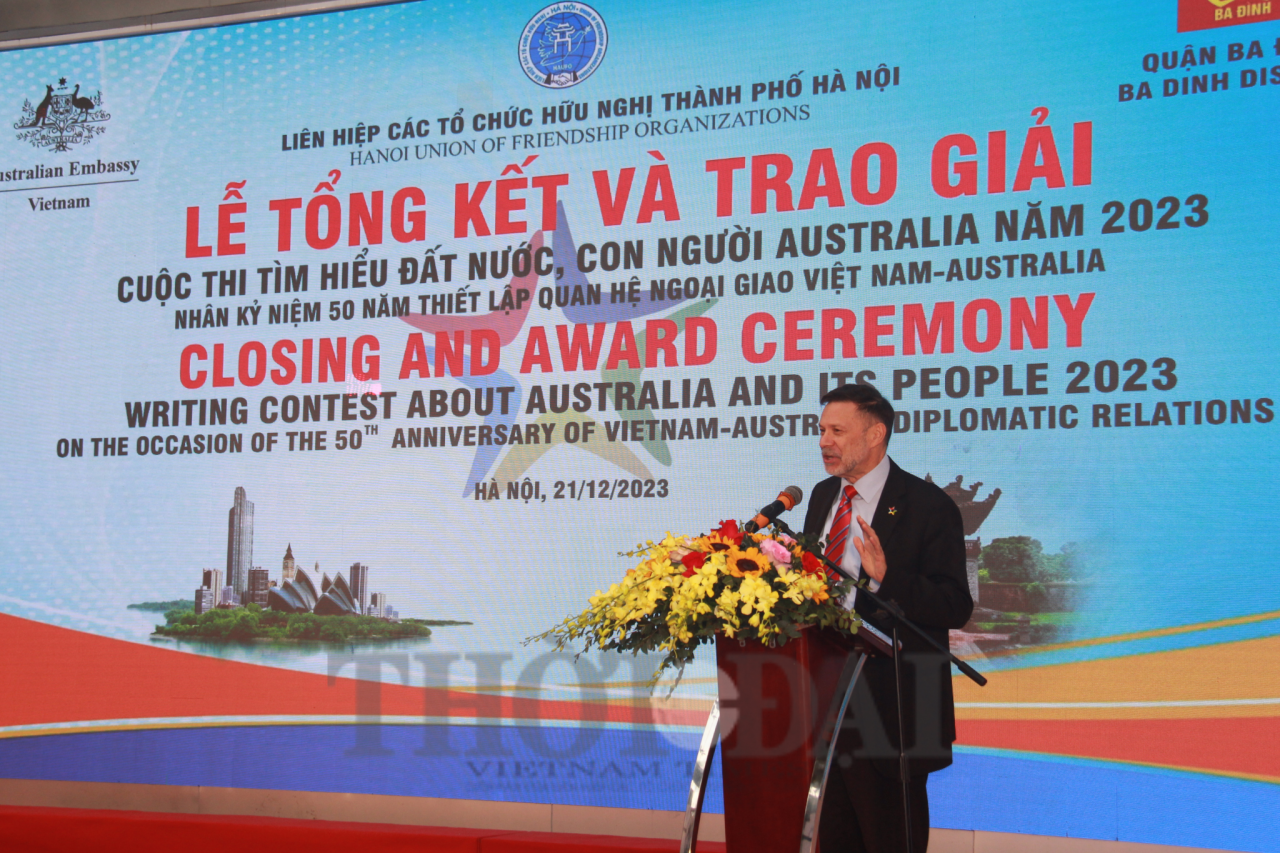 Ngài Andrew Goledzinowski, Đại sứ Đặc mệnh toàn quyền Australia tại Việt Nam. (Ảnh: Mai Anh)