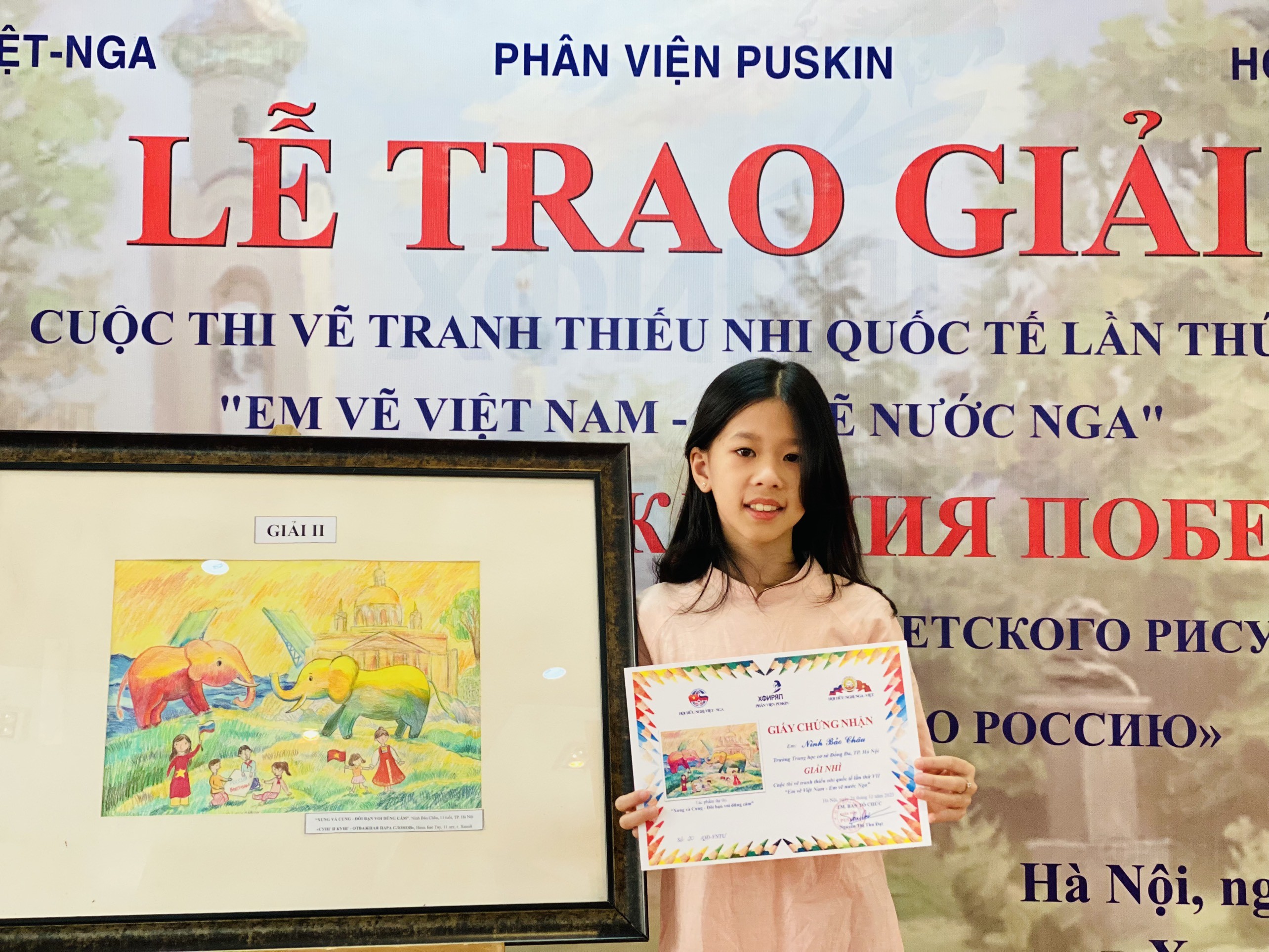 Nhiều điểm mới trong Cuộc thi “Em vẽ Việt Nam – Em vẽ nước Nga” lần thứ VII