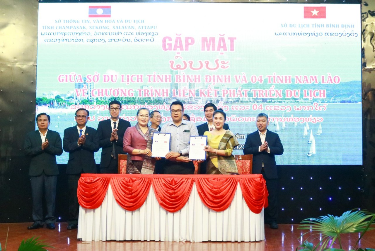 Liên kết phát triển du lịch giữa Bình Định và 4 tỉnh Nam Lào