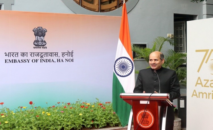 Đại sứ Ấn Độ tại Việt Nam Sandeep Arya (Ảnh: Đại sứ quán Ấn Độ tại Việt Nam).