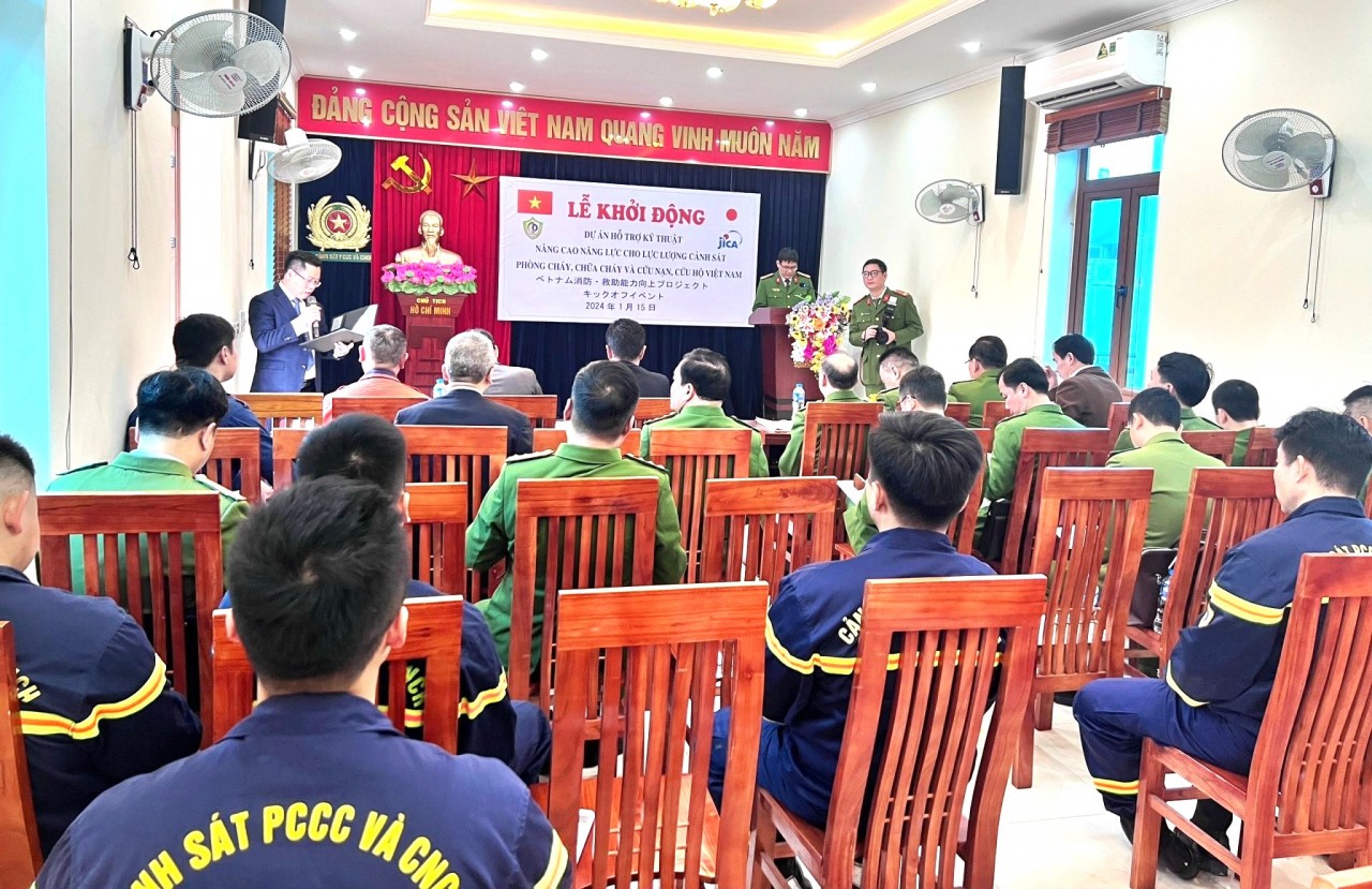 JICA nâng cao năng lực cho lực lượng cảnh sát phòng cháy, chữa cháy và cứu nạn, cứu hộ Việt Nam