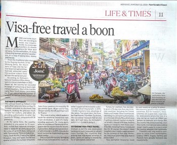 Báo chí Malaysia đánh giá cao chính sách miễn thị thực du lịch của Việt Nam